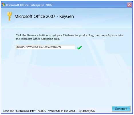 download office enterprise 2007 with product key